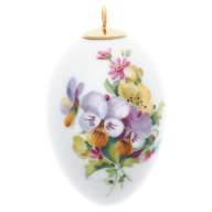 Easter egg, Pansies, H 5 cm