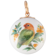 Pendant "Boule", Fischer's Lovebird, Ø 2,1 cm