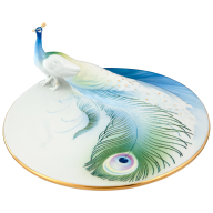 Dish Peacock Splendour, lim. 50, H 10 cm