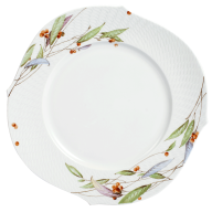 Charger Plate, Shape "Waves Relief", Golden Berry, Ø 33 cm