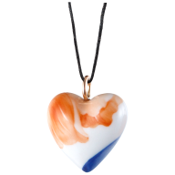 Pendant Heart big loop rose gold, Giant Bloom, 2,4 x 2,1 cm