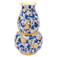 Vase “Golden Gourds in a cobalt-blue world", Lim. 25, H 40 cm”
