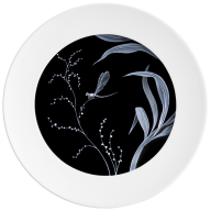 Wall plate III, Grasses and Dragonflies, Lim. 25, Shape "No 41"