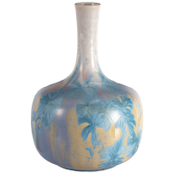 Vase blue-lilac, Crystal Glazes, H 30 cm