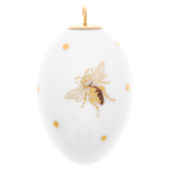 Easter egg, Bees with golden dots, H 5 cm
