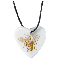 Pendant Swinging Heart, Bee, 2,5 x 2,5 cm