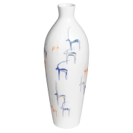 Vase "Springboks", H 38,5 cm