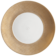 Plate, small, Shape "MEISSEN® Cosmopolitan", Mesh, gold, Ø 20 cm