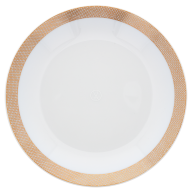 Soup Plate, Shape "MEISSEN® Cosmopolitan", Meshband, gold, Ø 20,5 cm