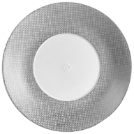 Plate, small, Shape "MEISSEN® Cosmopolitan", Mesh, platinum, Ø 20 cm