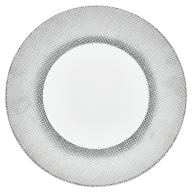 Starter- and Dessert Plate, Shape "MEISSEN® Cosmopolitan", Mesh, platinum, Ø 22,5 cm