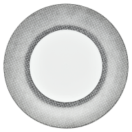Dinner Plate, small, Shape "MEISSEN® Cosmopolitan", Mesh, platinum, Ø 24 cm