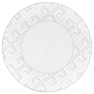 Dinner Plate, large, Shape "MEISSEN® Cosmopolitan", Royal Palace,white with grey contour, Ø 30 cm