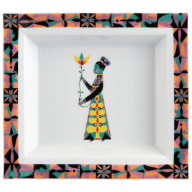 Vide-Poche, large, "Flower Ballet", Frau, Olaf Hajek, 21 x 18,5 cm