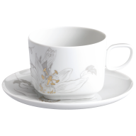 Cappuccino cup & saucer, Shape "nova", Passion flower, V 0,3 l
