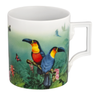 Mug, Shape "Berlin", "The MEISSEN Amazon Collection", Channel-billed toucan, V 0,25 l