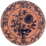 Dinner Plate, Shape "No 41", "The Original", red, Ø 29 cm