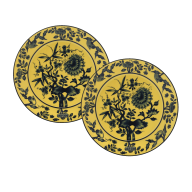 Dinner Plate set, 2-pcs, Shape "No 41", "The Original", yellow