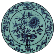 Starter- and Dessert Plate, Shape "No 41", "The Original", celadon, Ø 22 cm