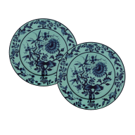 Starter & Dessert Plate set, 2-pcs, Shape "No 41", "The Original", celadon