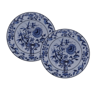 Dinner Plate set, 2-pcs, Shape "No 41", "The Original", blue