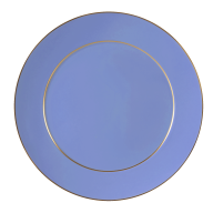 Starter- and Dessert Plate, Shape "No 41", "Urban Colors", dark blue, gold, Ø 22 cm