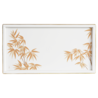 Sushi platter, Shape "MEISSEN® Cosmopolitan", "Golden Bamboo", L 27 cm
