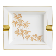 Ashtray, "Golden Bamboo", 21 x 18,5 cm