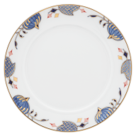 Bread- and Butter Plate, Shape "No 41", Noble Blue, rim of onion elements, Ø 14 cm