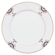 Bread- and Butter Plate, Shape "No 41", Noble Blue, flower buds, flower branches, Ø 17 cm