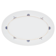 Platter, oval, Shape "No 41", Noble Blue, blossom branches, blossom roses, L 30 cm