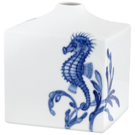 Vase, Shape "MEISSEN® Cosmopolitan", "Blue Treasures", Seahorse, H 13 cm