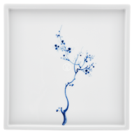 Platter, Shape "MEISSEN® Cosmopolitan", "Blue Orchid", cobalt blue, 21 x 21 cm