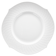 Bread- and Butter Plate, Shape "Waves Relief", bisque white, Ø 19,5 cm