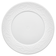 Starter- and Dessert Plate bisque, white, Shape "Vitruv Graphic", Ø 22 cm