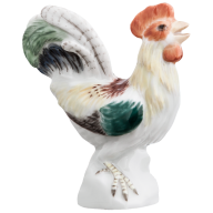 Bird Rooster, Coloured, without gold, H 4,5 cm