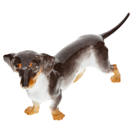 Dog Dachshund, Coloured, without gold, 19 cm