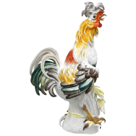 Rooster, Coloured, singature Meissen exclusive collection, lim., H 77 cm
