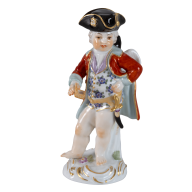 Costumed Cupid Cavalier, Coloured with gold