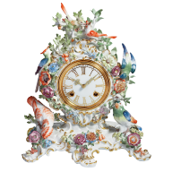 Clock Flowers and Birds, H 35 cm