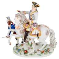 Empress Elisabeth I on horseback, H 23 cm