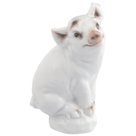 Piglet, Coloured, without gold, H 6 cm
