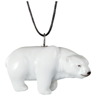 Pendant "Nature light" Full relief Polar bear, 3,2 x 4,5 cm