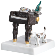 Band of Clowns Clown's Piano, Coloured, with platinum, 6,5 cm