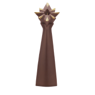 Candlestick, Coloured gold, H 30 cm