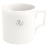 Big Mug, Monogram, 2 letters, platinum, V 0,5 l