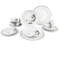 Starter set, 14-pcs, Shape "Vitruv", Platinum