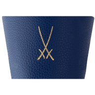 Cuff for coffee to go mug, blue large, trademark, dark blue (87045)