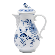 Coffee Pot, Shape "New Cutout", Blue Onion, white rim, V 1,2 l