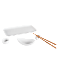 Sushi set, 5-pcs for 1 person, Nova, Cosmopolitan, Wellenspiel, white
